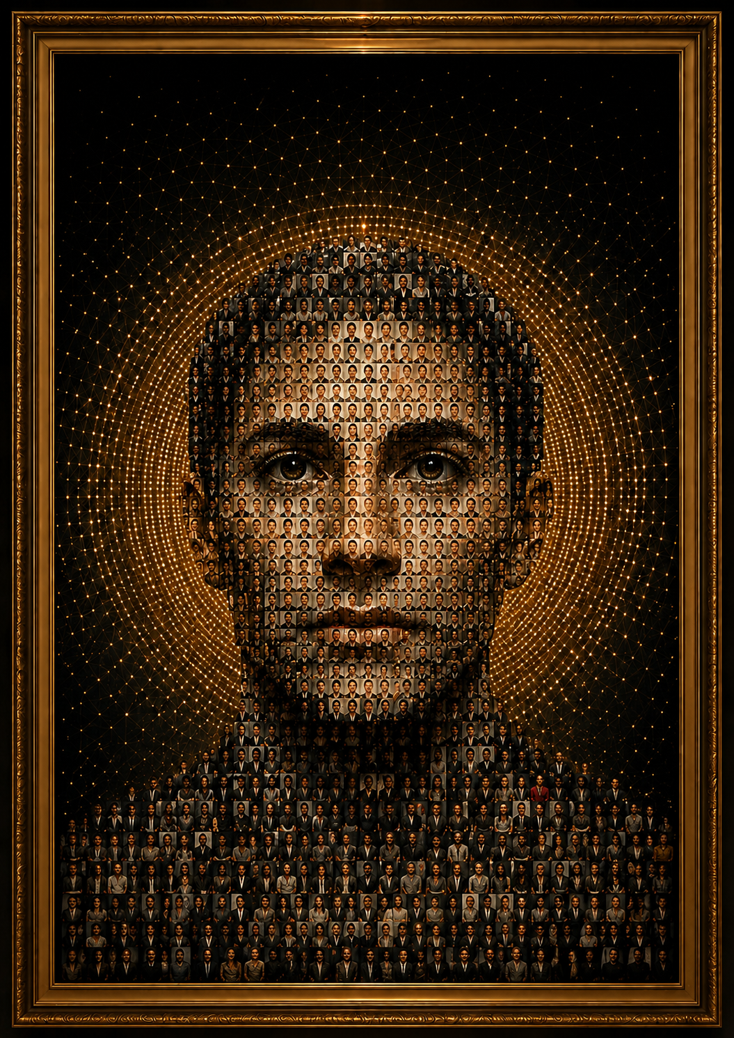 Retrato colectivo de Humanidad formado por cientos de personas